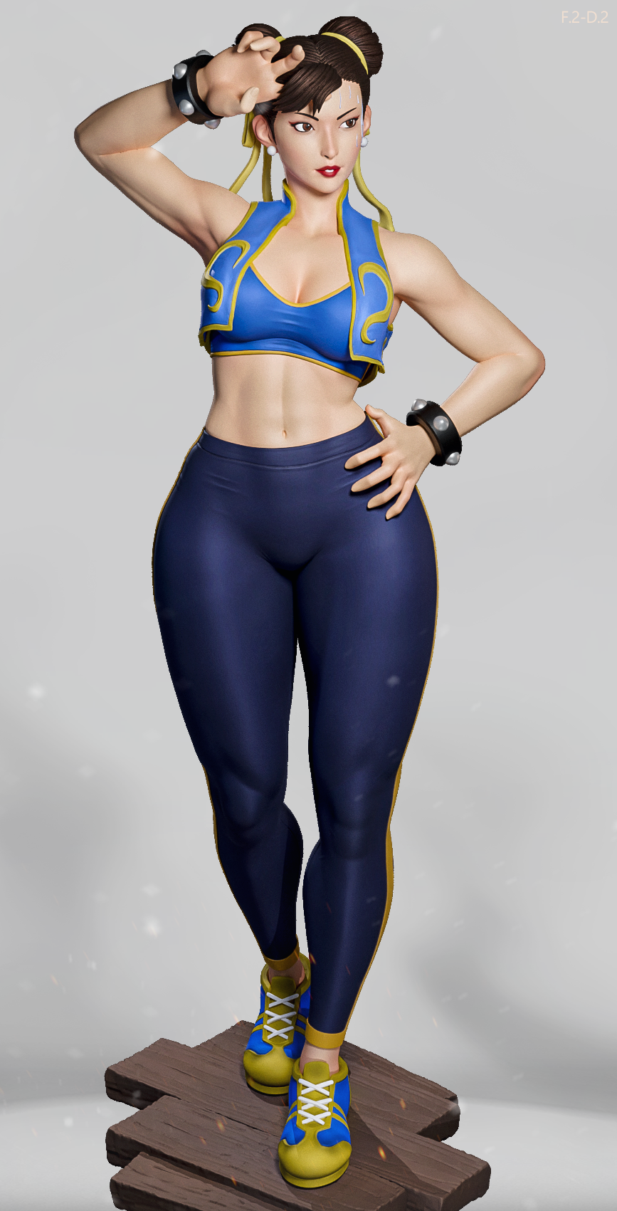 Classic Chun Li Style Street Fighter Unpainted Resin Garage Kit (1/6-1/12)