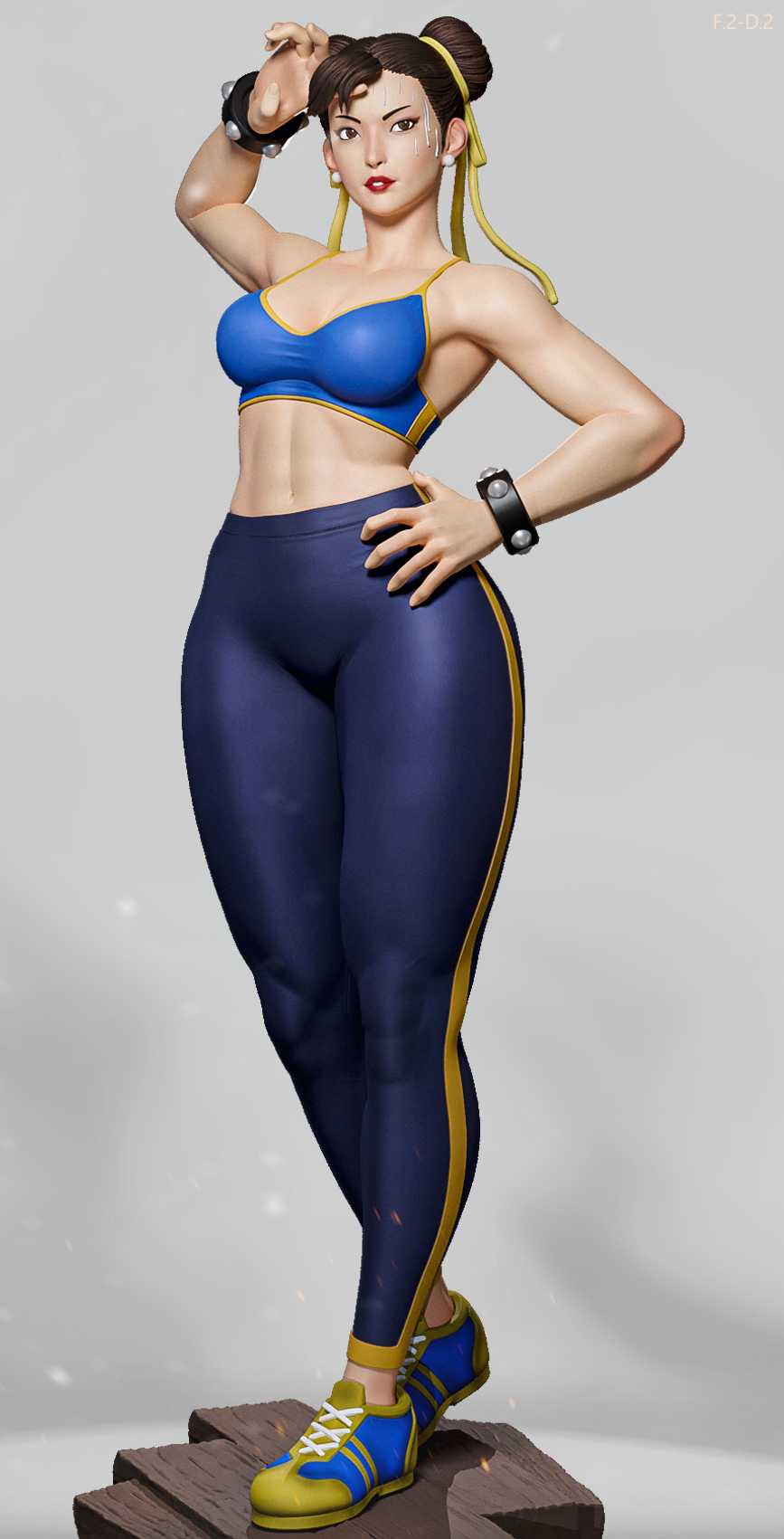 Classic Chun Li Style Street Fighter Unpainted Resin Garage Kit (1/6-1/12)