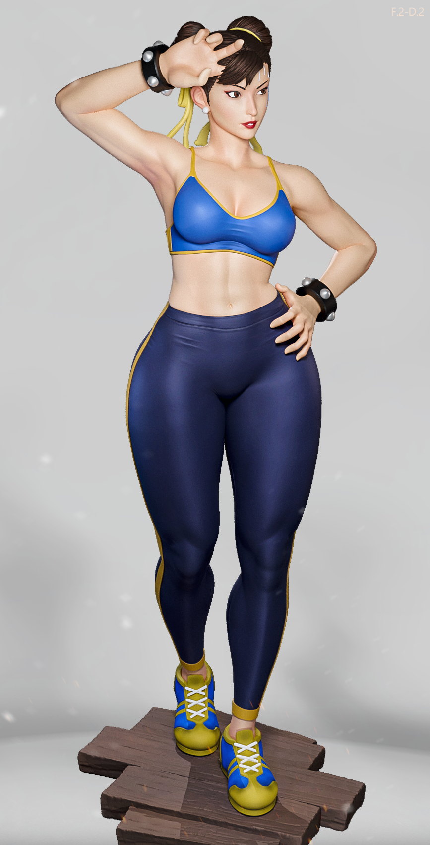 Classic Chun Li Style Street Fighter Unpainted Resin Garage Kit (1/6-1/12)