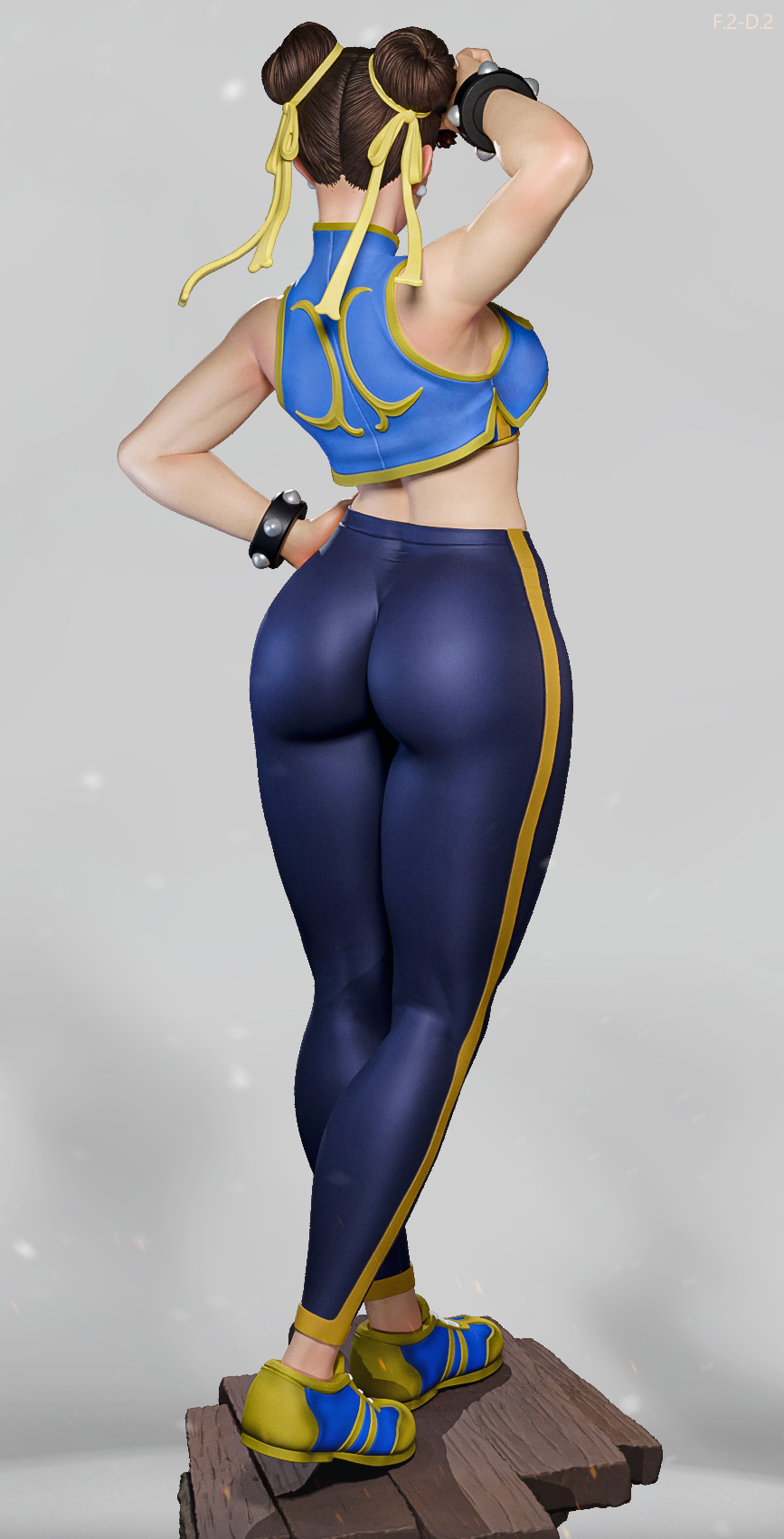 Classic Chun Li Style Street Fighter Unpainted Resin Garage Kit (1/6-1/12)