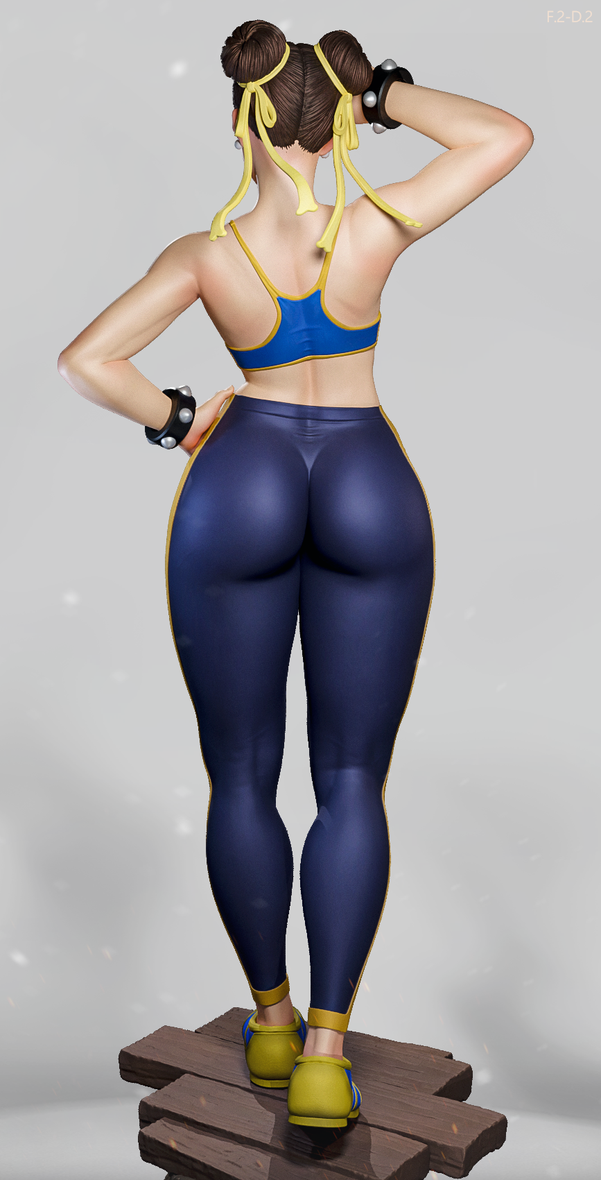 Classic Chun Li Style Street Fighter Unpainted Resin Garage Kit (1/6-1/12)