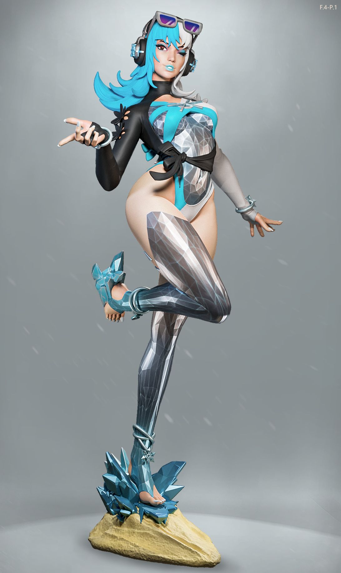 Summer Luna Snow Style Marvel Rivals Unpainted Resin Garage Kit (1/6-1/12)