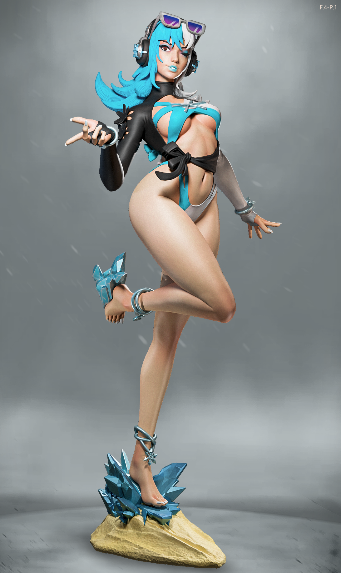 Summer Luna Snow Style Marvel Rivals Unpainted Resin Garage Kit (1/6-1/12)