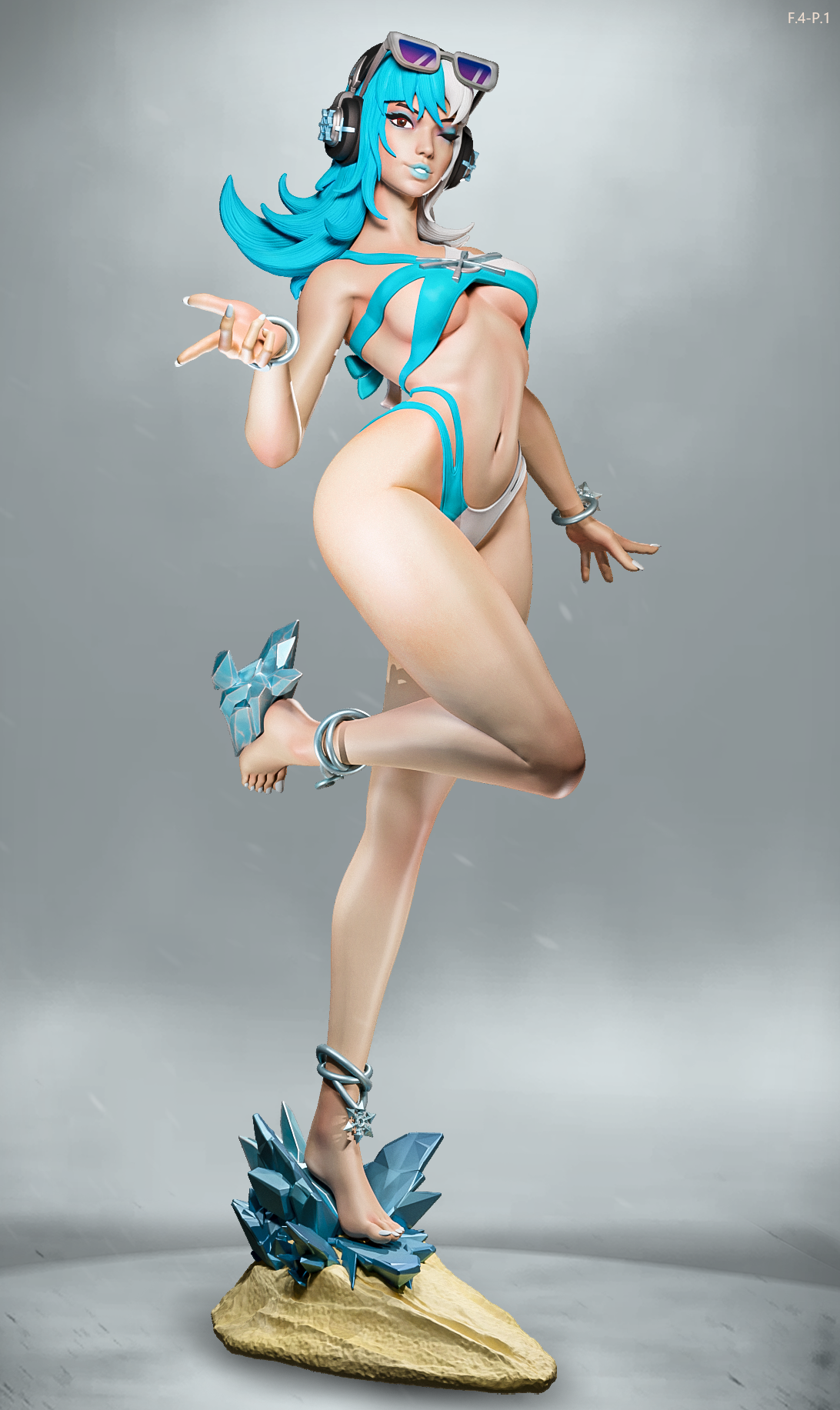 Summer Luna Snow Style Marvel Rivals Unpainted Resin Garage Kit (1/6-1/12)