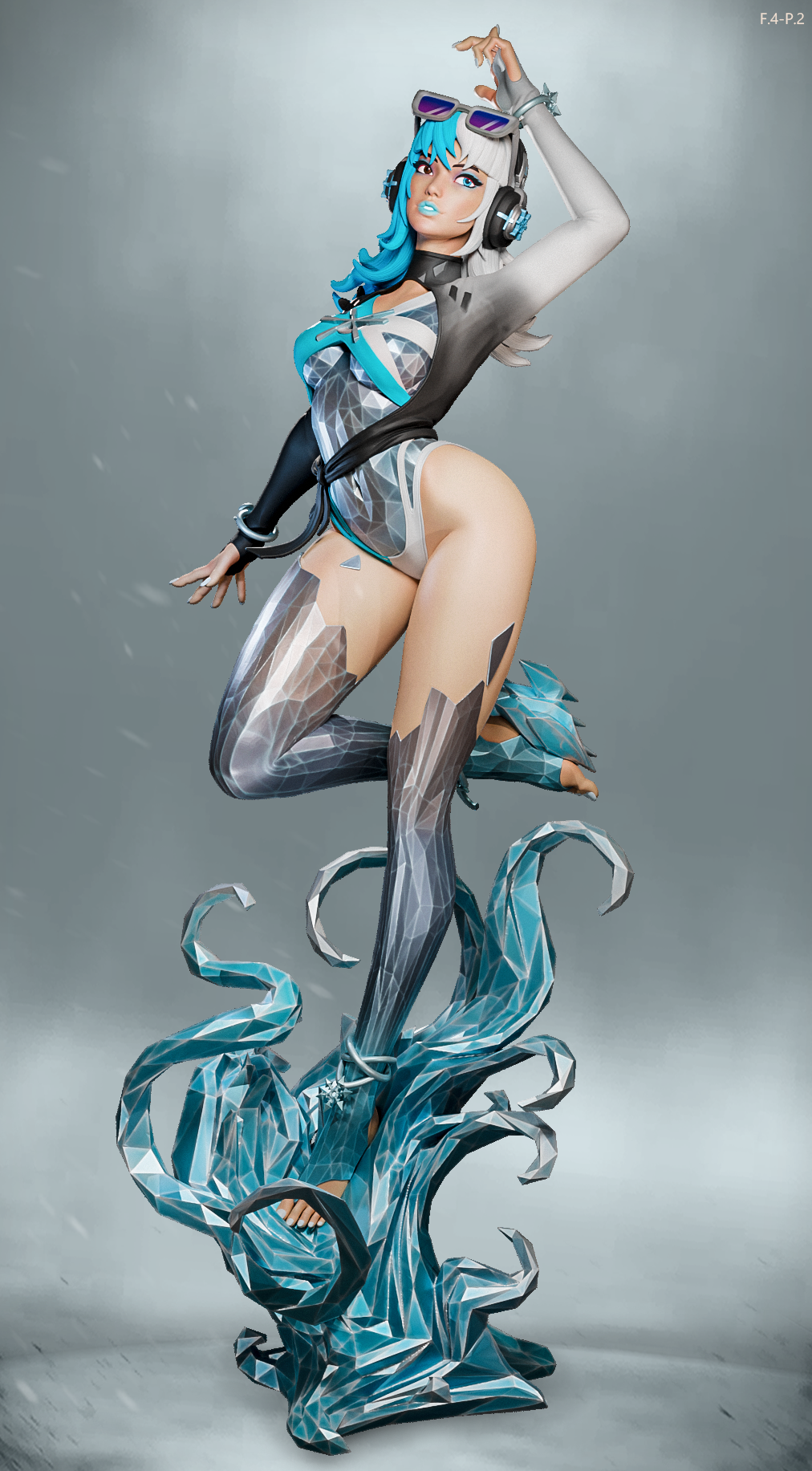 Summer Luna Snow Style Marvel Rivals Unpainted Resin Garage Kit (1/6-1/12)