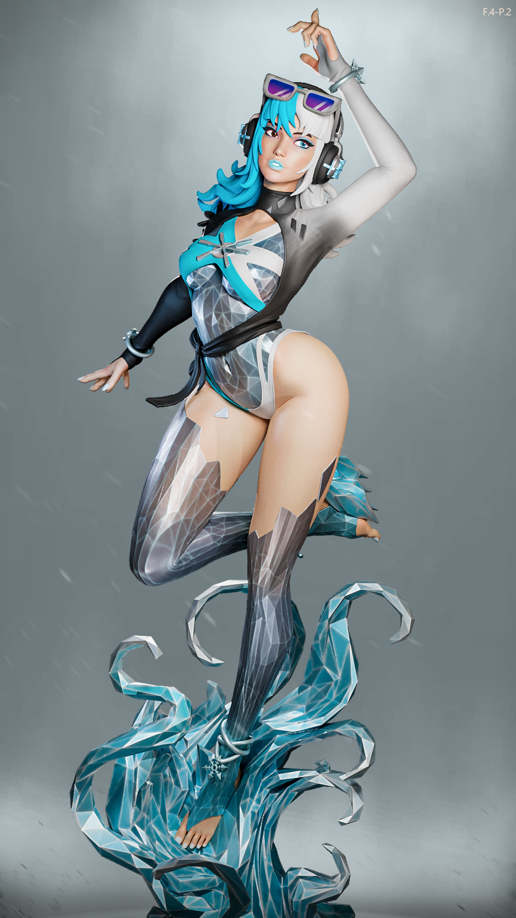 Summer Luna Snow Style Marvel Rivals Unpainted Resin Garage Kit (1/6-1/12)