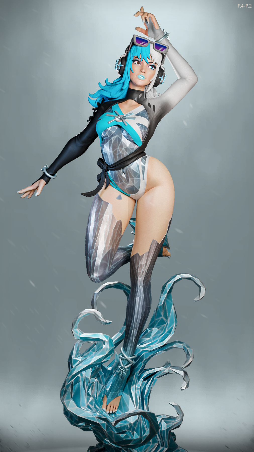 Summer Luna Snow Style Marvel Rivals Unpainted Resin Garage Kit (1/6-1/12)