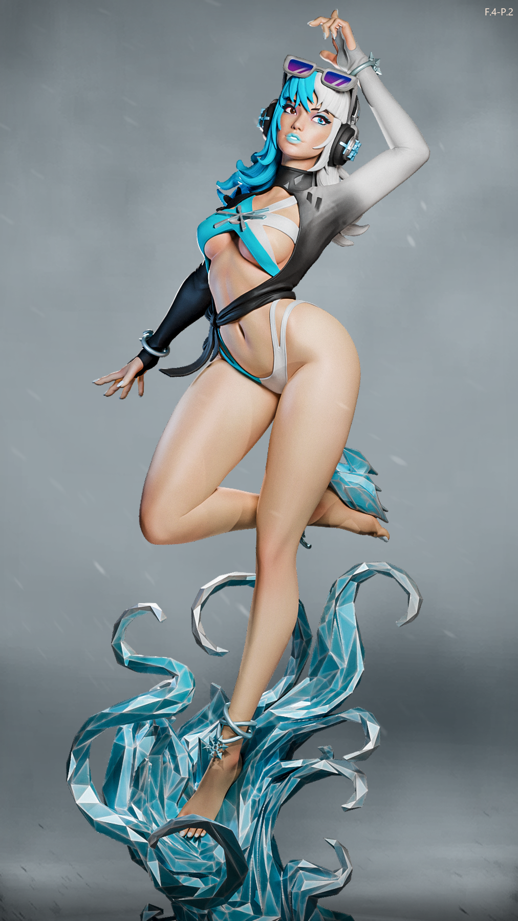 Summer Luna Snow Style Marvel Rivals Unpainted Resin Garage Kit (1/6-1/12)