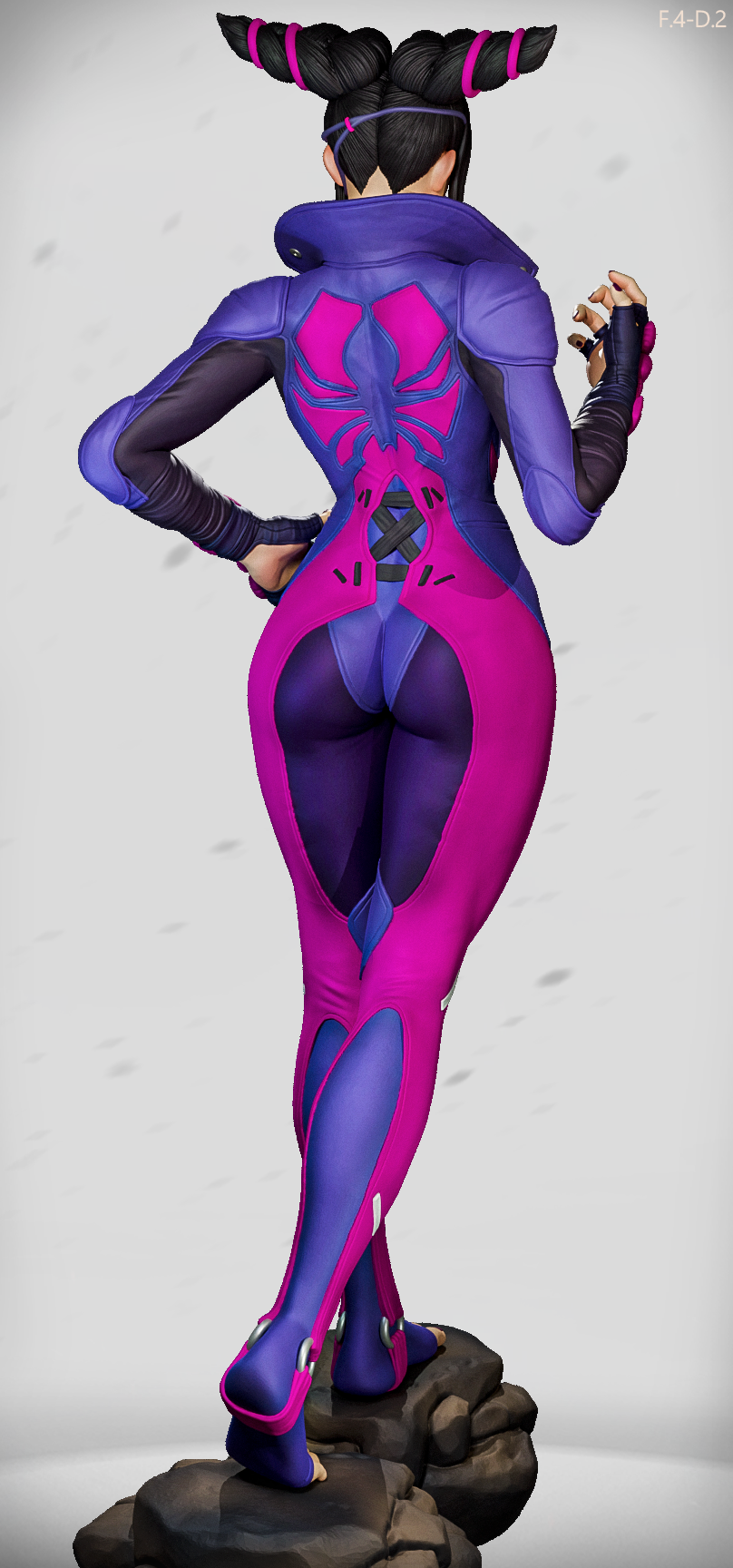 Classic Juri Style Street Fighter Unpainted Resin Garage Kit (1/6-1/12)