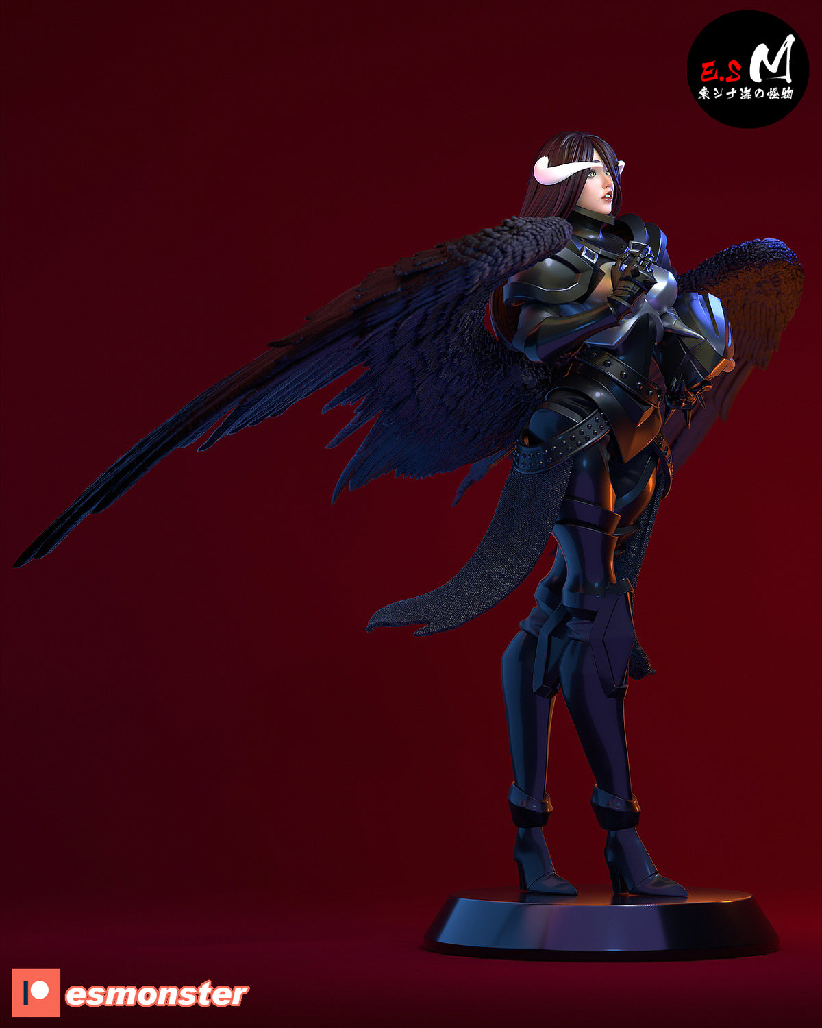 Albedo Style Overlord Anime Unpainted Resin Garage Kit (1/6-1/12)