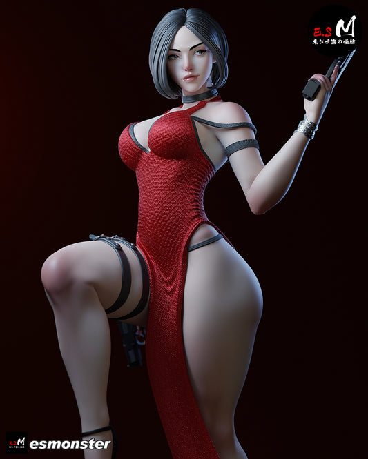 Dual Pistol Ada Style Resident Evil Unpainted Resin Garage Model Kit (1/6-1/12)