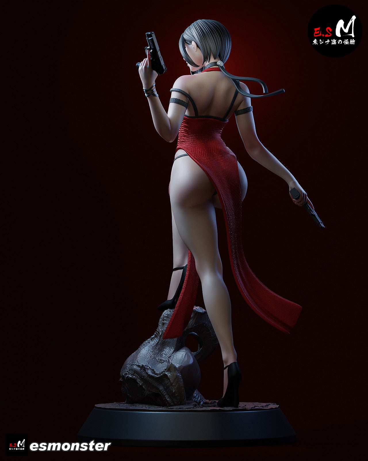 Dual Pistol Ada Style Resident Evil Unpainted Resin Garage Model Kit (1/6-1/12)