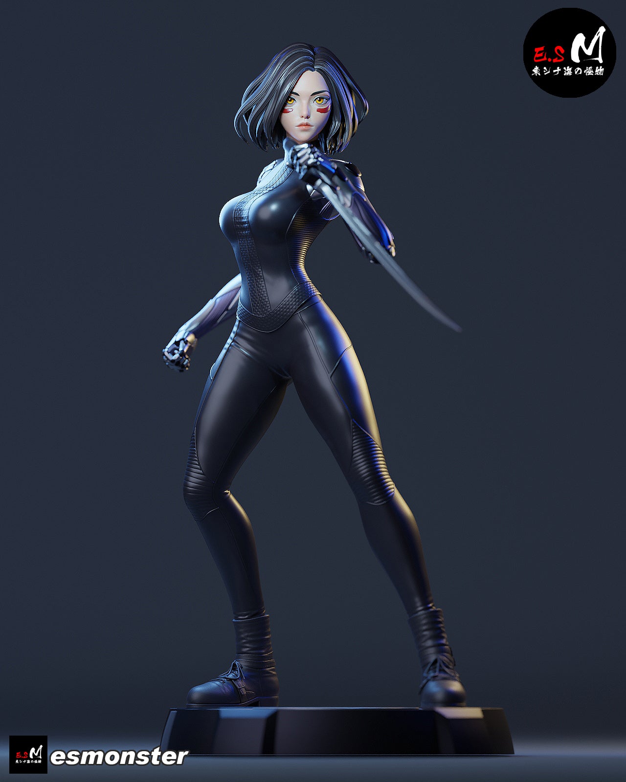 Alita Style Battle Angel Cyberpunk Unpainted Resin Garage Kit (1/6-1/12)