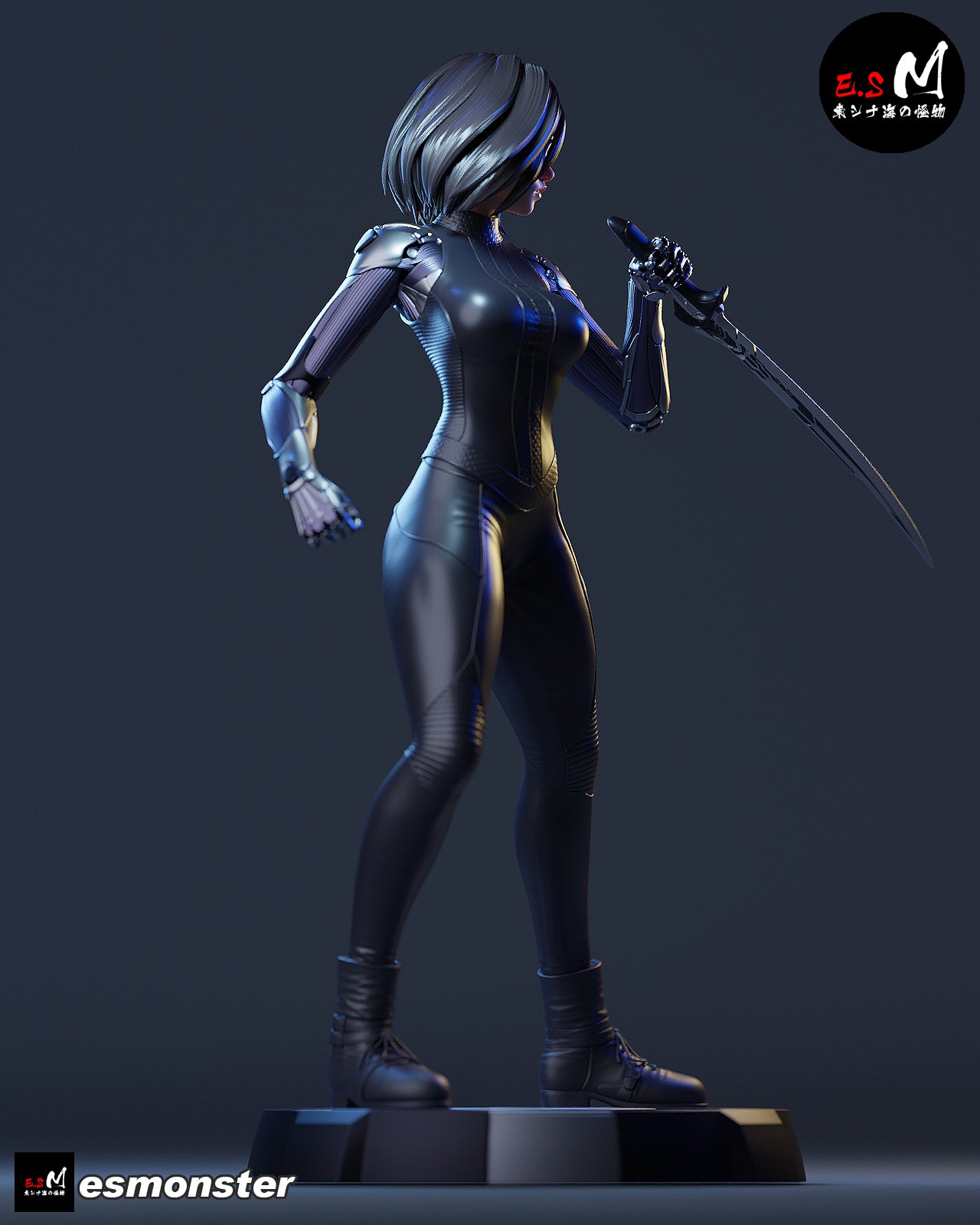 Alita Style Battle Angel Cyberpunk Unpainted Resin Garage Kit (1/6-1/12)