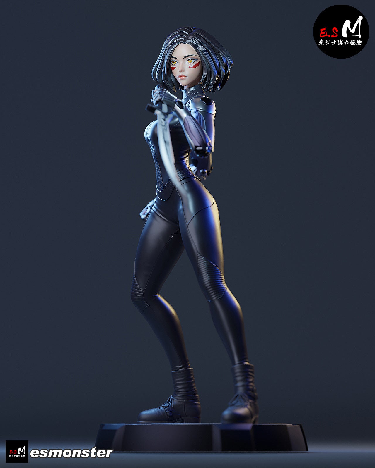 Alita Style Battle Angel Cyberpunk Unpainted Resin Garage Kit (1/6-1/12)