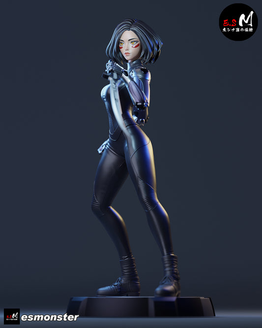 Alita Style Battle Angel Cyberpunk Unpainted Resin Garage Kit (1/6-1/12)