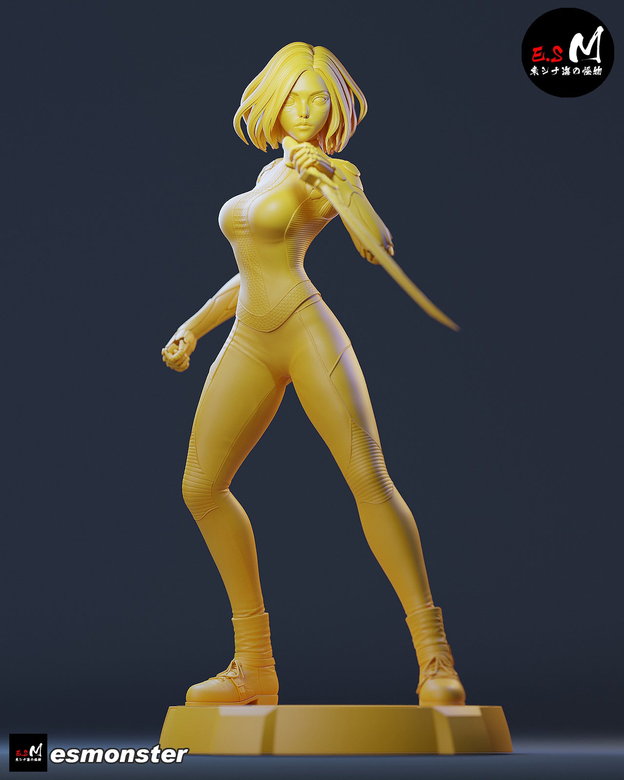 Alita Style Battle Angel Cyberpunk Unpainted Resin Garage Kit (1/6-1/12)
