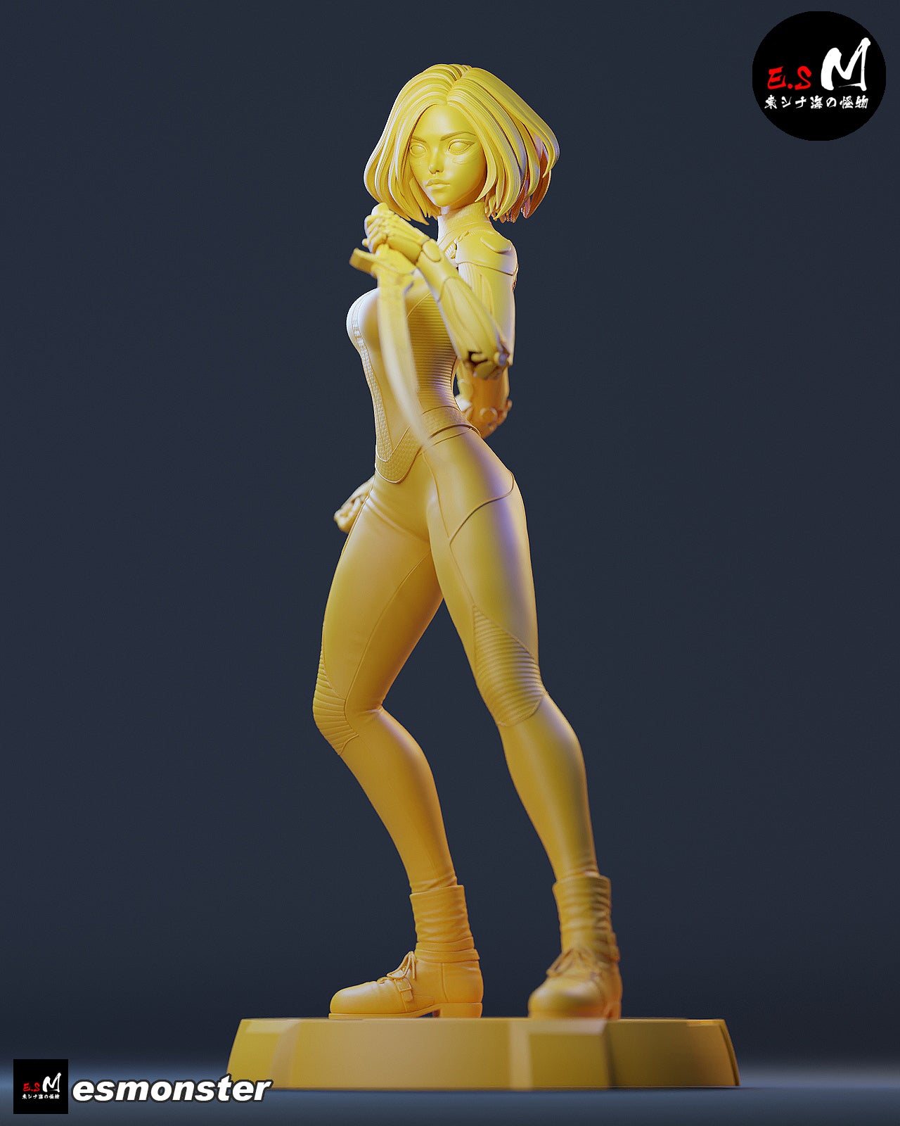 Alita Style Battle Angel Cyberpunk Unpainted Resin Garage Kit (1/6-1/12)