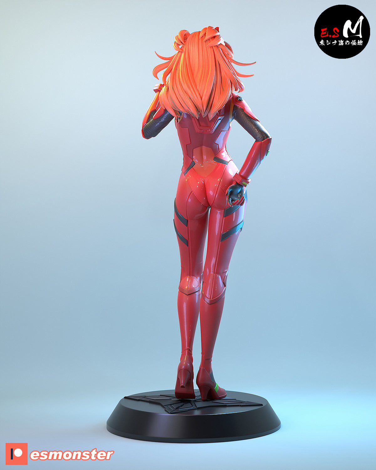Asuka Style Evangelion Relaxed Unpainted Resin Garage Kit (1/6-1/12)