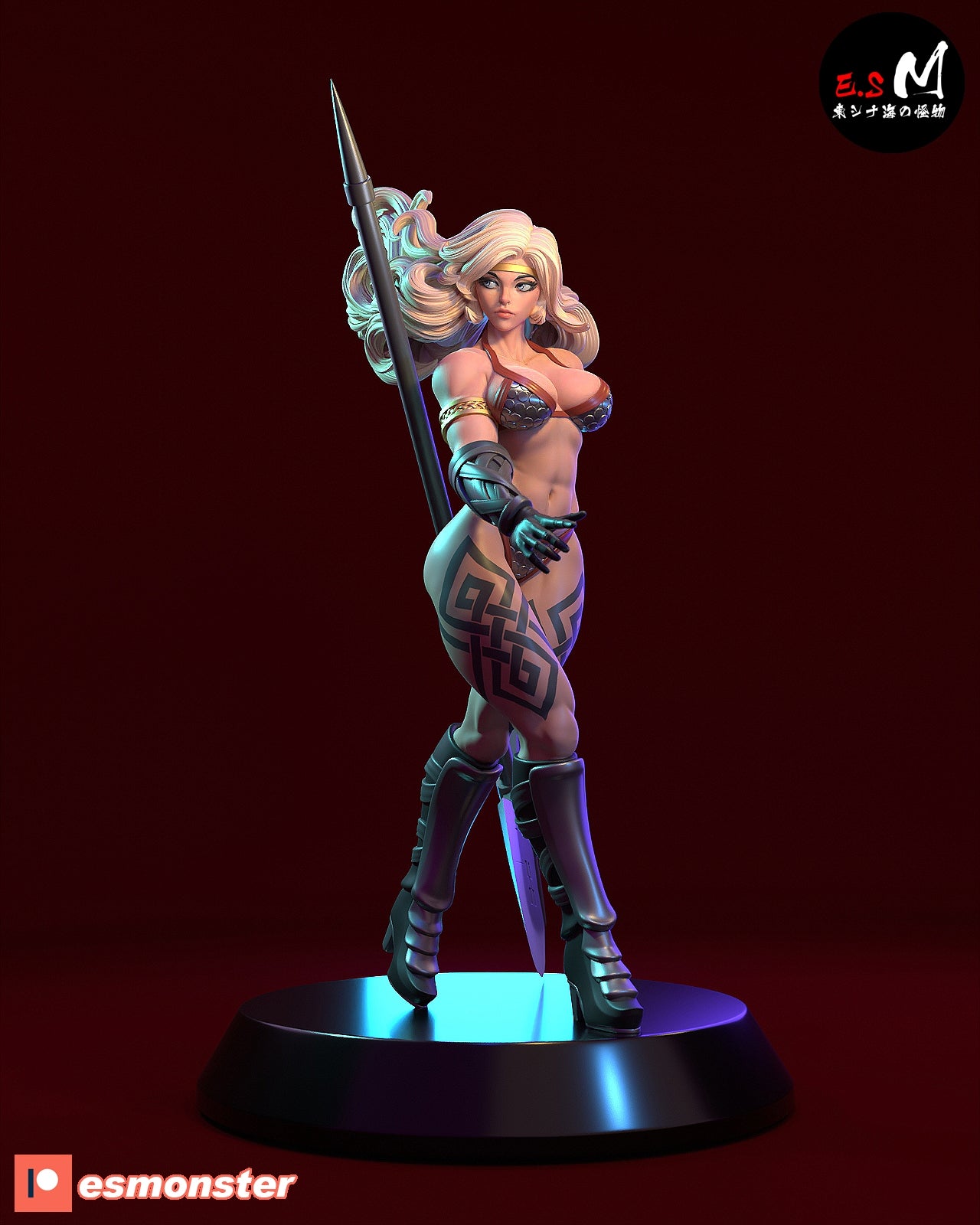 Amazon Style Dragon's Crown Unpainted Resin Garage Model Kit (1/6-1/12)