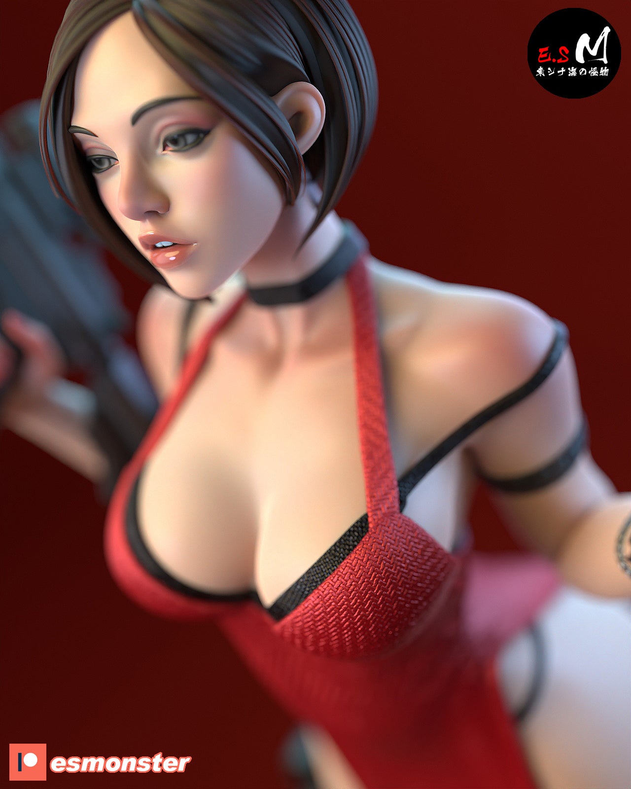 Rifle Ada Style Resident Evil Unpainted Resin Garage Model Kit (1/6-1/12)