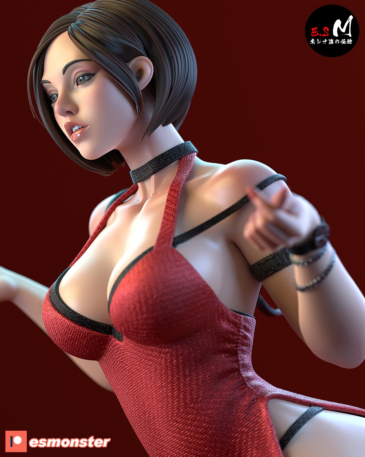 Rifle Ada Style Resident Evil Unpainted Resin Garage Model Kit (1/6-1/12)