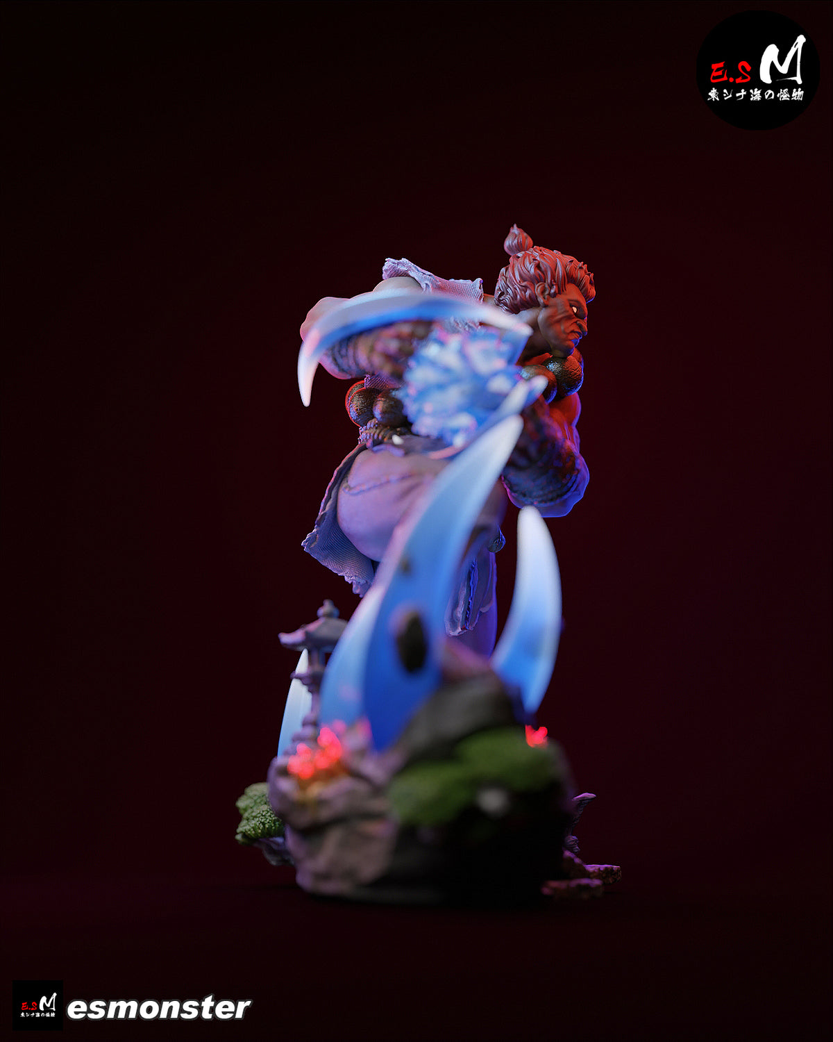Demon Akuma Style Street Fighter Unpainted Resin Garage Kit (1/6-1/12)
