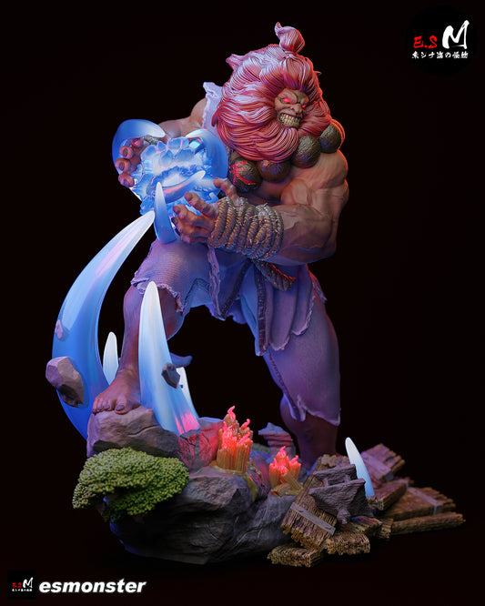Demon Akuma Style Street Fighter Unpainted Resin Garage Kit (1/6-1/12)