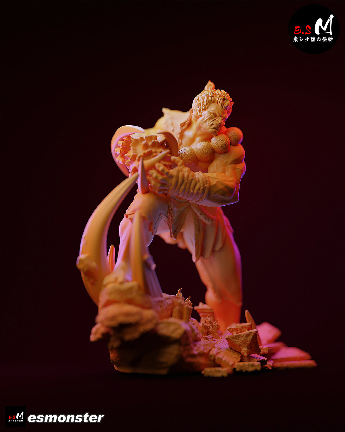 Demon Akuma Style Street Fighter Unpainted Resin Garage Kit (1/6-1/12)