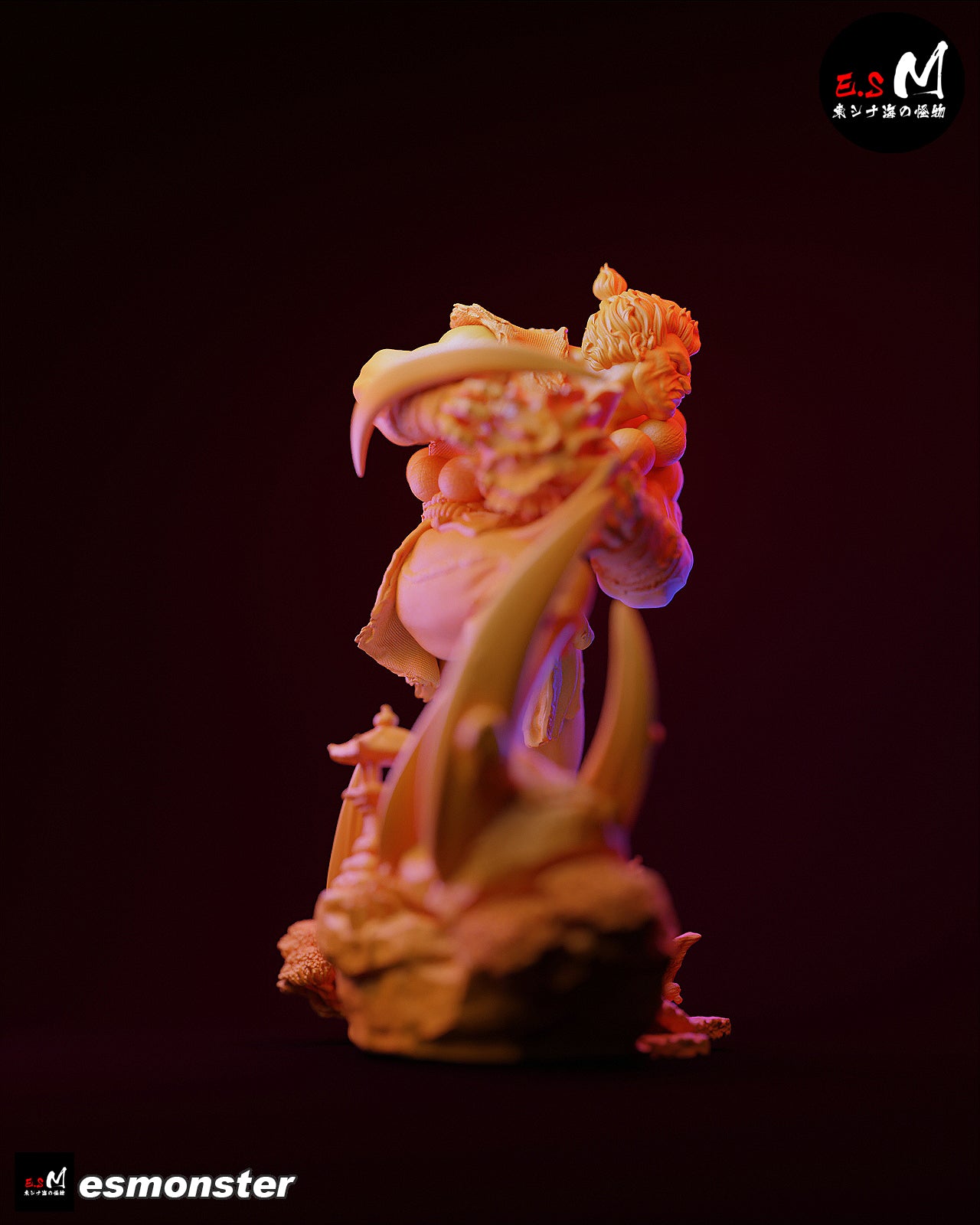 Demon Akuma Style Street Fighter Unpainted Resin Garage Kit (1/6-1/12)