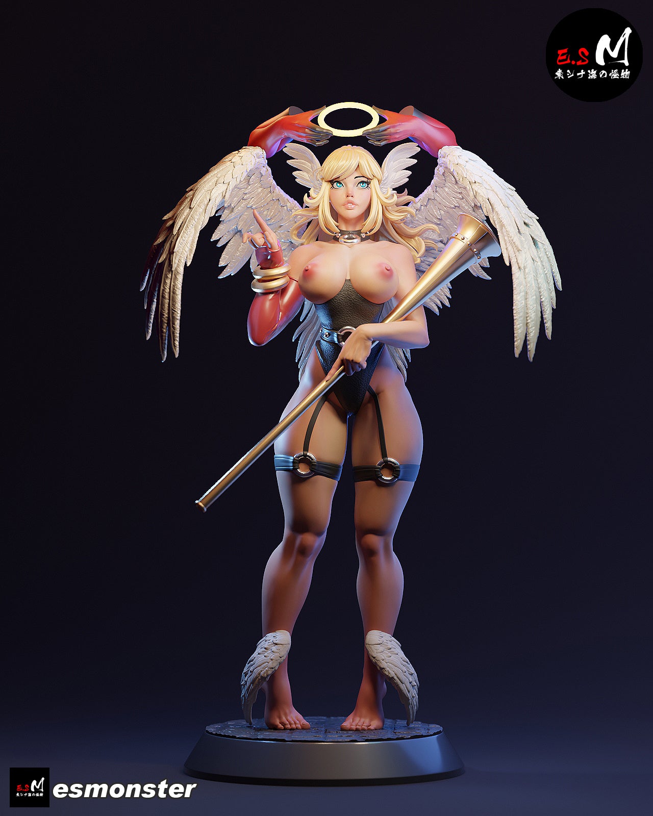Fallen Angel Anaita Dark Fantasy Unpainted Resin Garage Model Kit (1/6-1/12)