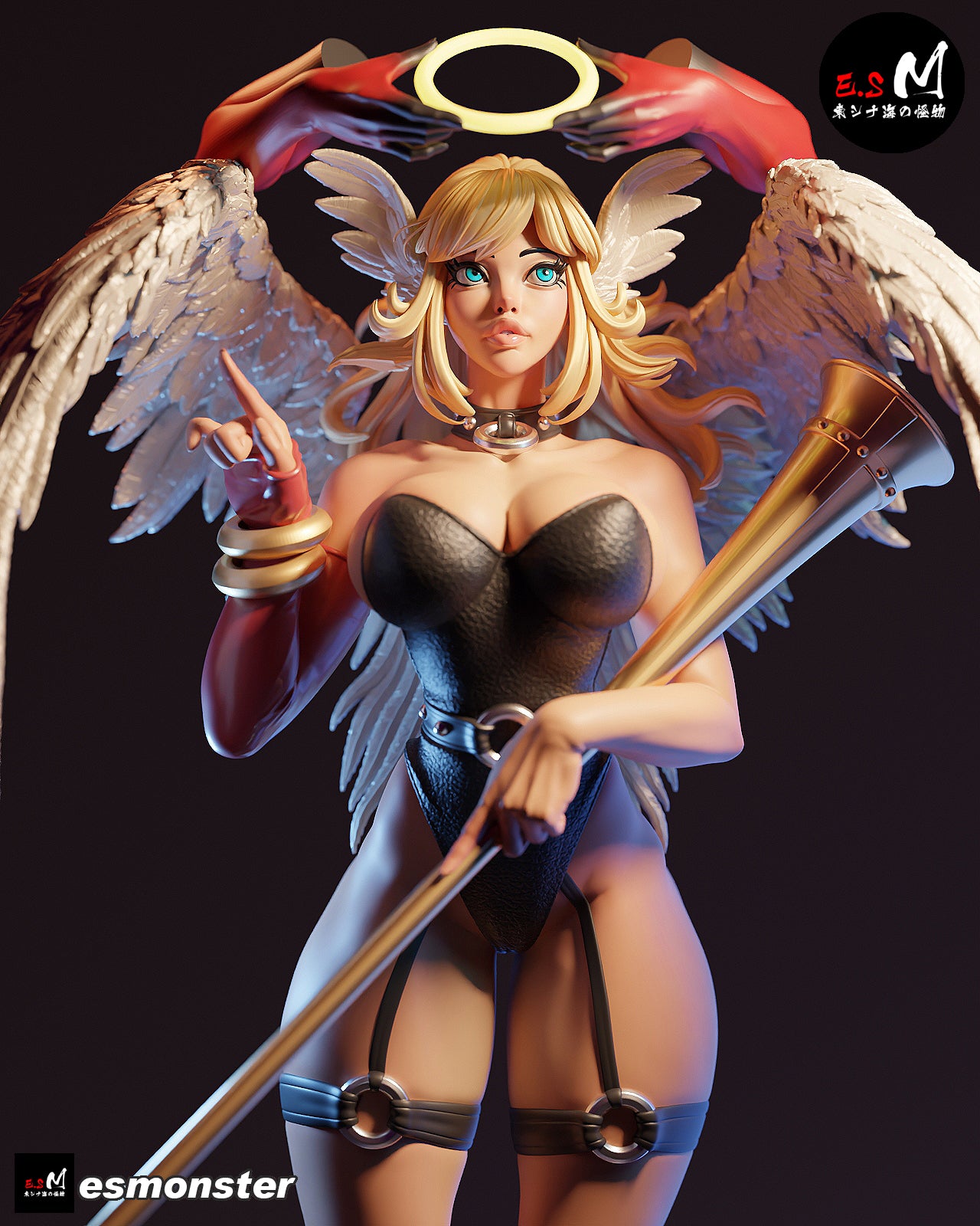 Fallen Angel Anaita Dark Fantasy Unpainted Resin Garage Model Kit (1/6-1/12)