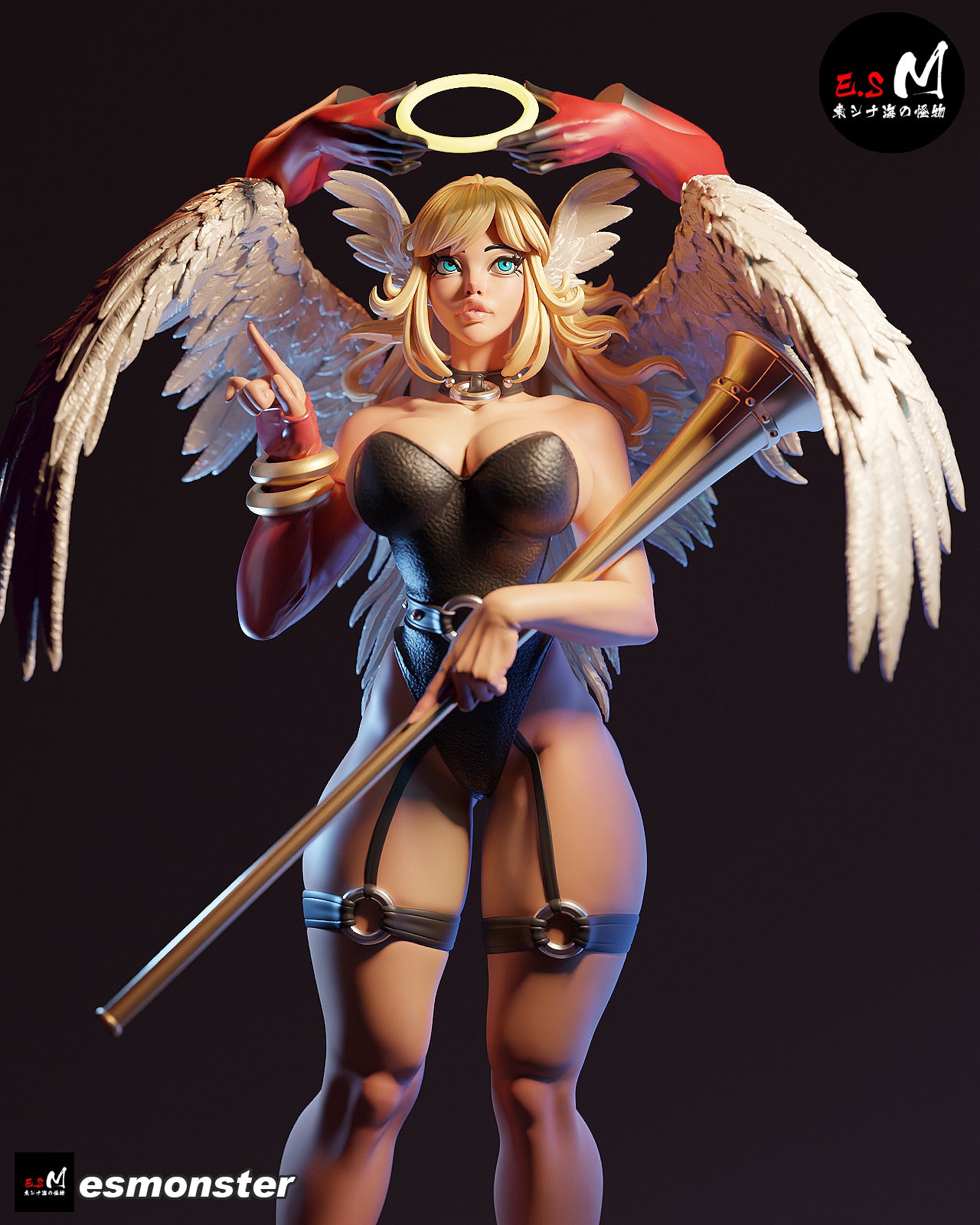 Fallen Angel Anaita Dark Fantasy Unpainted Resin Garage Model Kit (1/6-1/12)