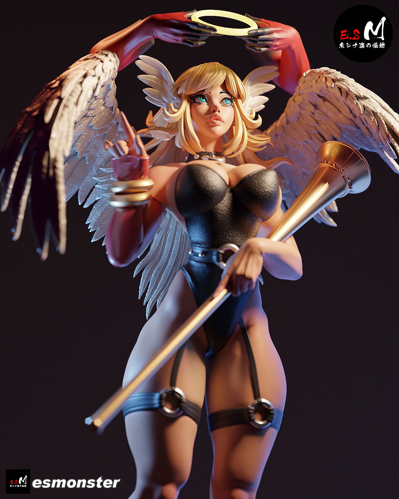 Fallen Angel Anaita Dark Fantasy Unpainted Resin Garage Model Kit (1/6-1/12)