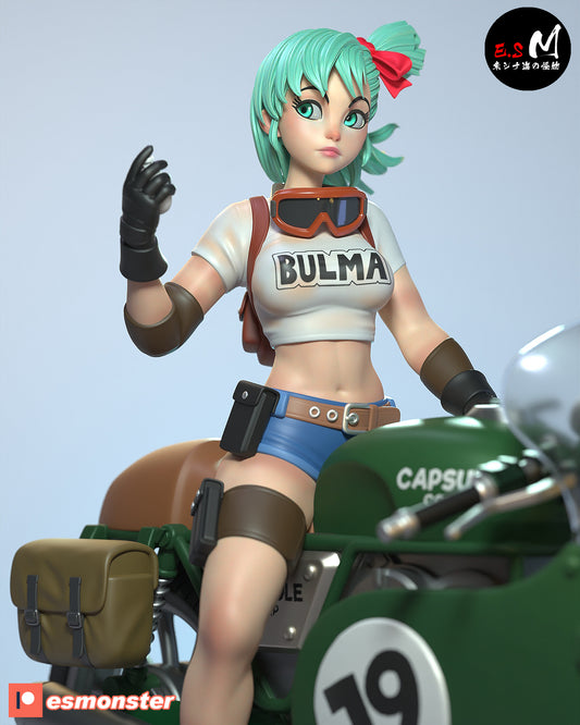 Bulma Style Dragon Ball Capsule Bike Unpainted Resin Garage Kit (1/6-1/12)