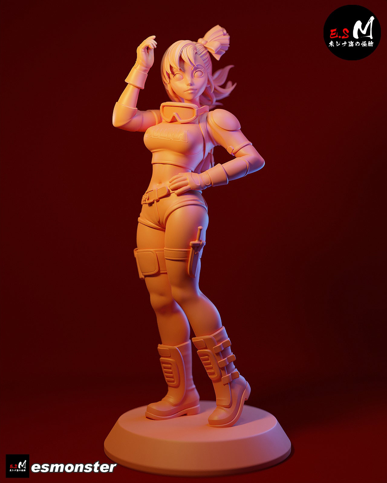 Bulma Style Dragon Ball Adventure Unpainted Resin Garage Kit (1/6-1/12)