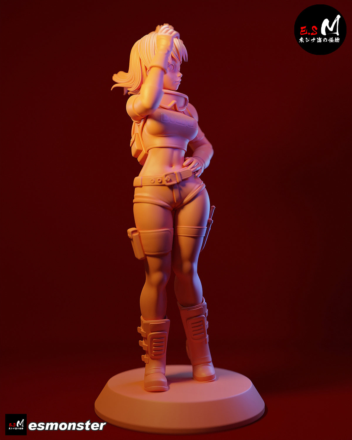Bulma Style Dragon Ball Adventure Unpainted Resin Garage Kit (1/6-1/12)