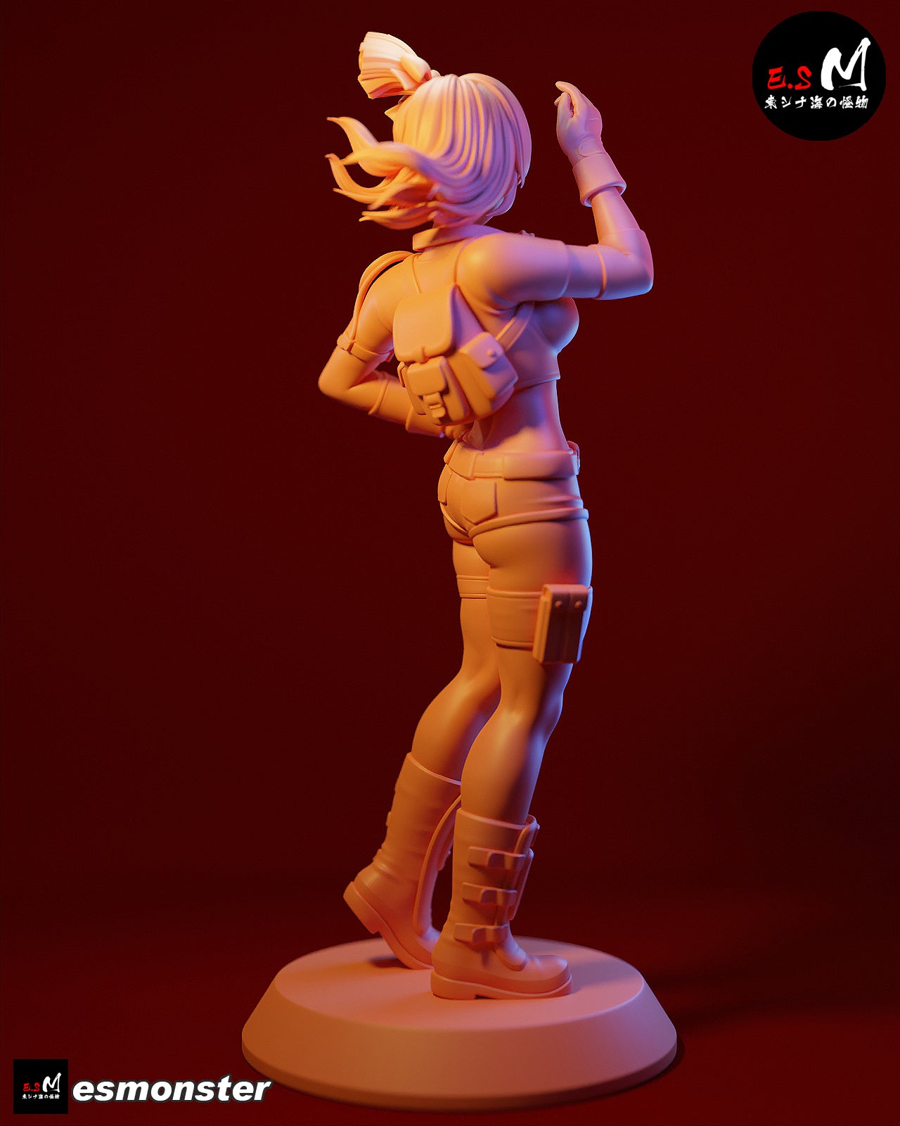 Bulma Style Dragon Ball Adventure Unpainted Resin Garage Kit (1/6-1/12)
