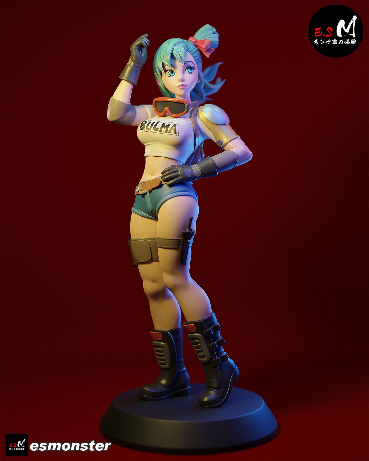 Bulma Style Dragon Ball Adventure Unpainted Resin Garage Kit (1/6-1/12)