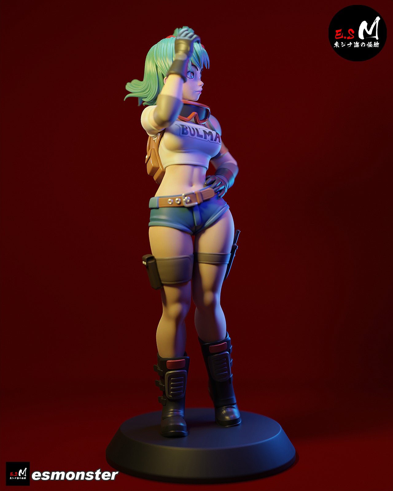 Bulma Style Dragon Ball Adventure Unpainted Resin Garage Kit (1/6-1/12)