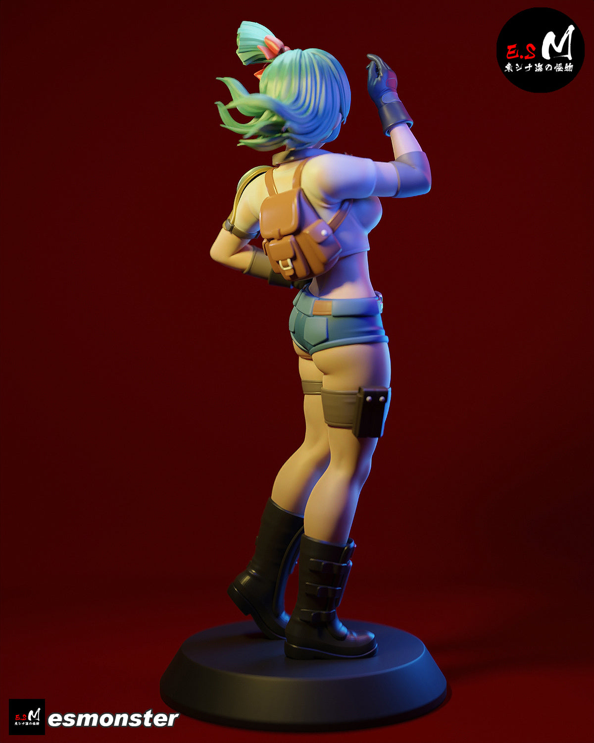 Bulma Style Dragon Ball Adventure Unpainted Resin Garage Kit (1/6-1/12)