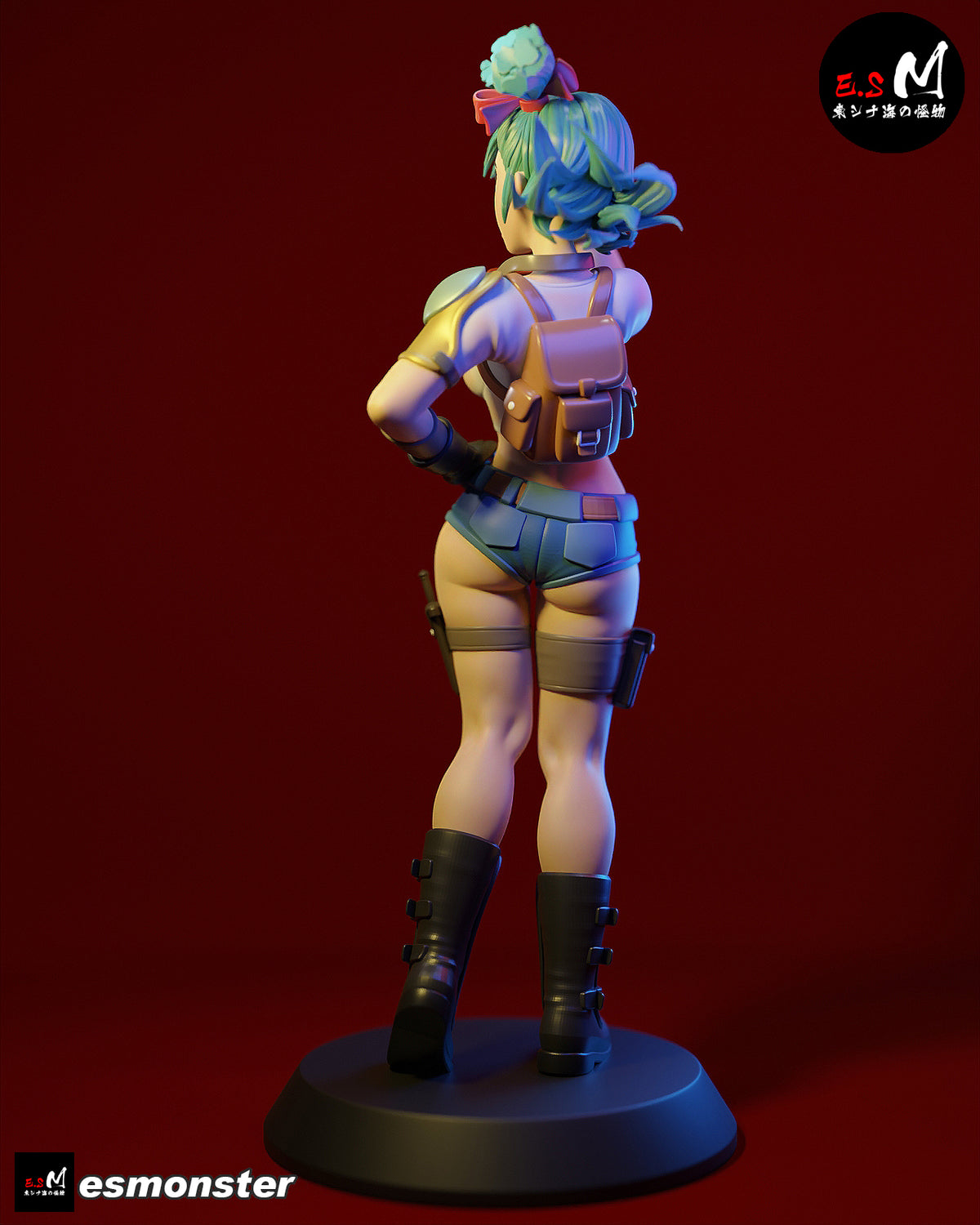 Bulma Style Dragon Ball Adventure Unpainted Resin Garage Kit (1/6-1/12)
