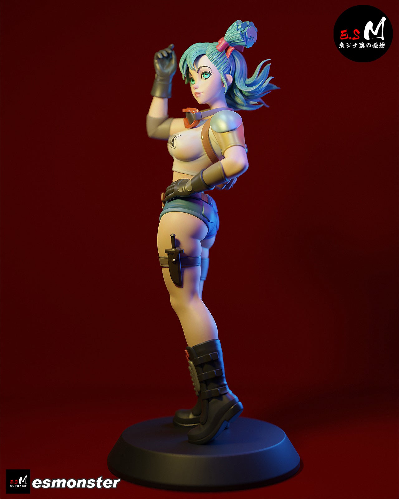 Bulma Style Dragon Ball Adventure Unpainted Resin Garage Kit (1/6-1/12)
