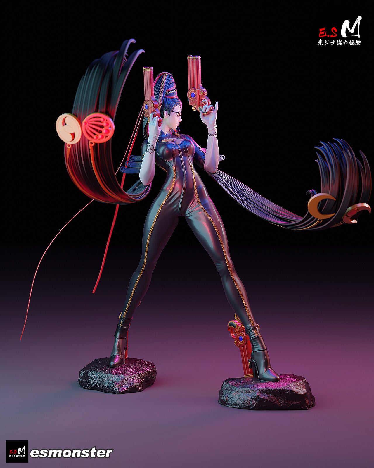 Bayonetta Style Umbral Witch Unpainted Resin Garage Model Kit (1/6-1/12)