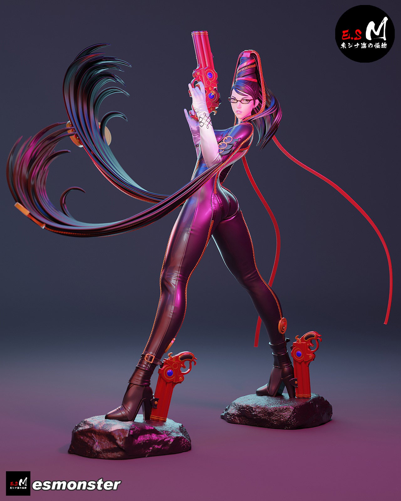 Bayonetta Style Umbral Witch Unpainted Resin Garage Model Kit (1/6-1/12)