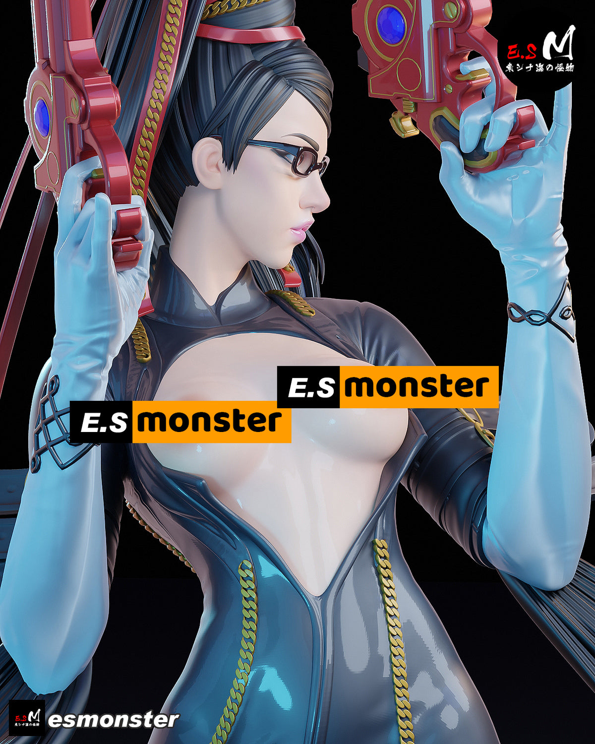 Bayonetta Style Umbral Witch Unpainted Resin Garage Model Kit (1/6-1/12)