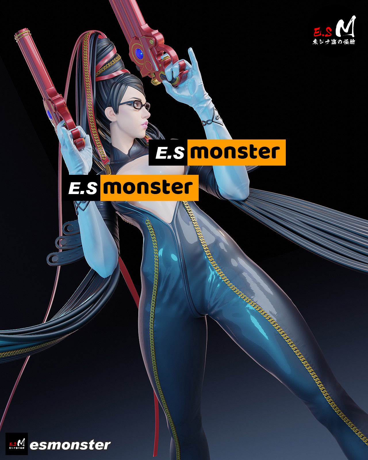 Bayonetta Style Umbral Witch Unpainted Resin Garage Model Kit (1/6-1/12)