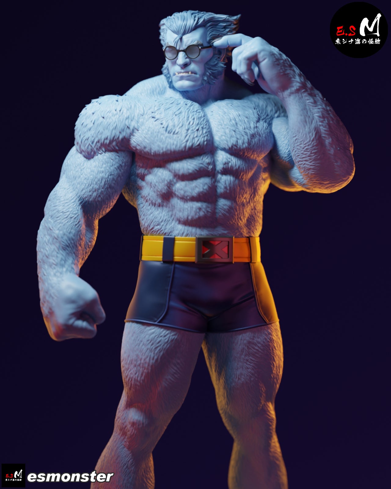 Beast Style Marvel Unpainted Resin Garage Model Kit (1/6-1/12)