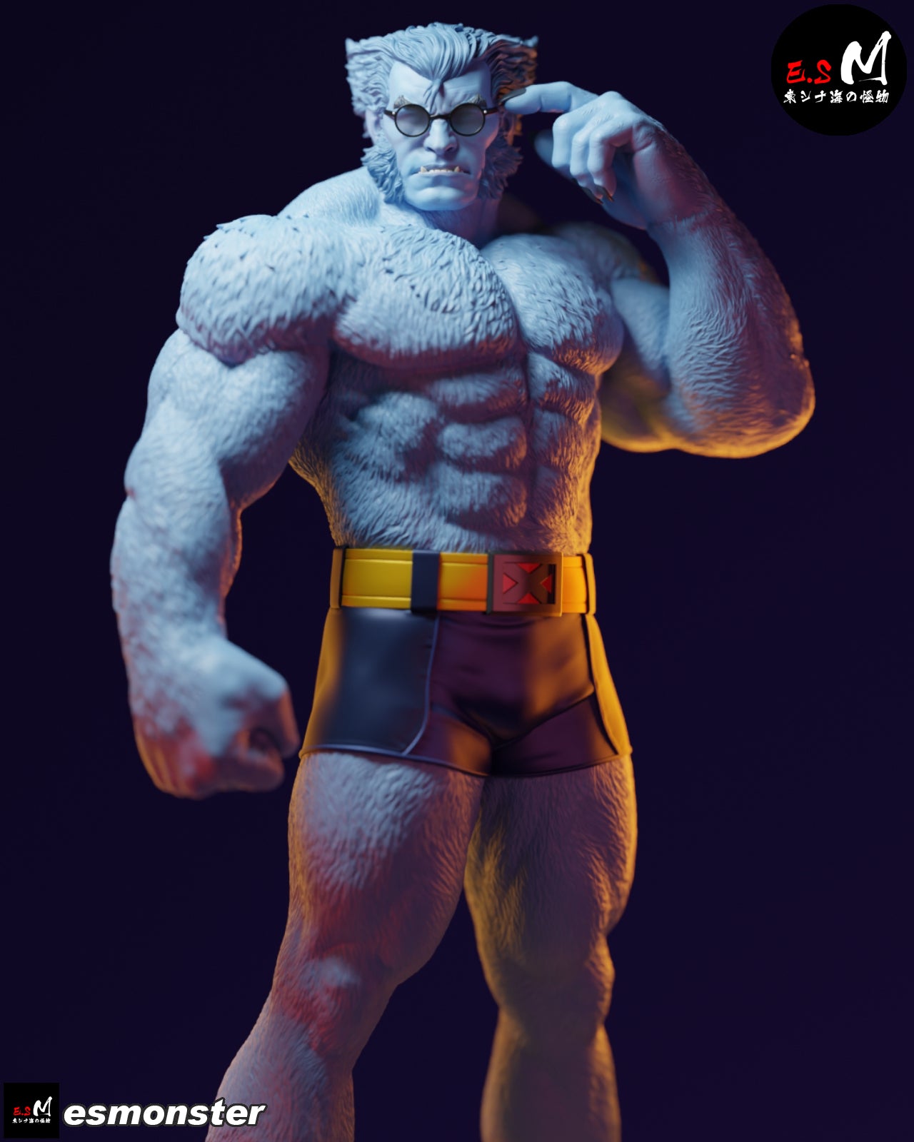Beast Style Marvel Unpainted Resin Garage Model Kit (1/6-1/12)