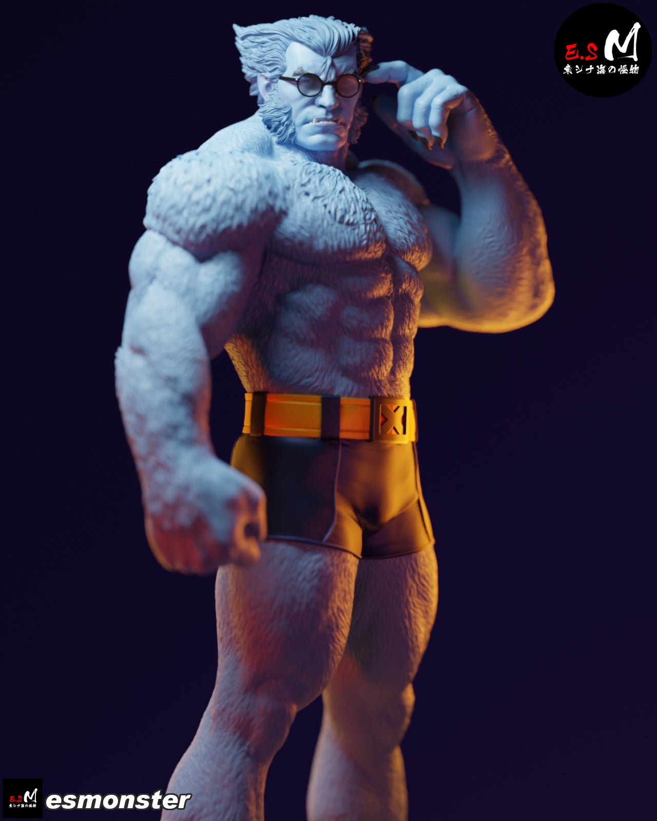 Beast Style Marvel Unpainted Resin Garage Model Kit (1/6-1/12)